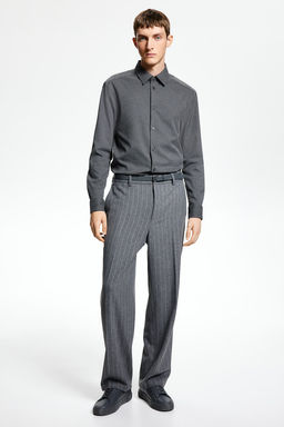 Pantalon de traje en mezcla de lana Relaxed Fit