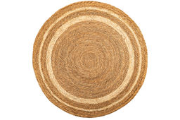 Коврик плетеный 100*100*0,7 см, круглый, водный гиацинт - Elan gallery фото 3