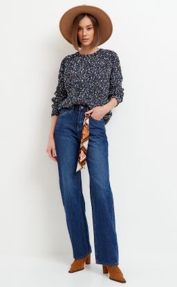 Джинсы F022-0152 d.blue