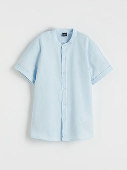 Hakim Yaka K?sa Kollu Erkek ?ocuk G?mlek