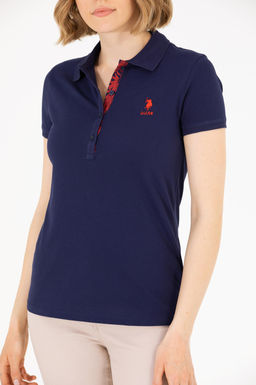 Женская темно-синяя футболка Basic - U.s. polo assn фото 20