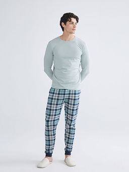 Standart Kal?p Ekose Erkek Pijama Alt
