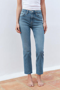 TRF CROPPED FLARE HIGH-WAIST JEANS - Zara фото 35