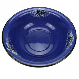 "Голубика" Миска эмалированная 5л, синий рябчик (Россия)