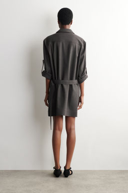 VESTIDO CAMISERO DE LANA CON TABLAS - H&m фото 3