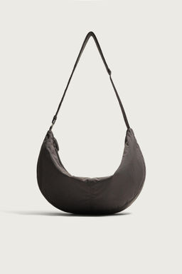 BOLSO HOMBRO NYLON M / Gris Topo