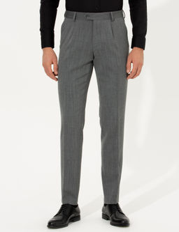 Серые зауженные брюки из ткани - Cacharel фото 2