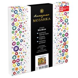 Набор для творчества Алмазная мозаика арт. 59800 / 20 НАТЮРМОРТ С ПОДСОЛНУХАМИ В СТИЛЕ ХОХЛОМА размер: 30*30 см - Феникс+ фото 4