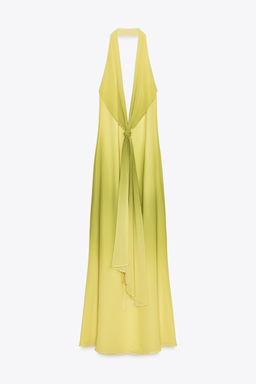 LONG PRINTED KNOT DRESS - Zara фото 16
