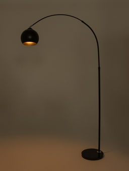 Торшер напольный «Купол», Е27, 40 Вт, чёрный, 28×105×173 см