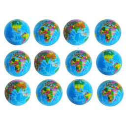Цена за 12 шт. Мяч детский мягкий «Глобус», 6.3 см
