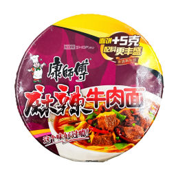 Лапша б/п со вкусом острой говядины с сычуаньским перцем Kangshifu, Китай, 108 г Акция