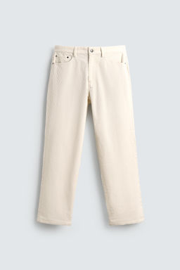REGULAR FIT CORDUROY TROUSERS - Zara фото 6
