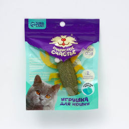 Игрушка для кошек Рак из кошачьей мяты, 7.5 х 2 см - Пушистое счастье фото 5