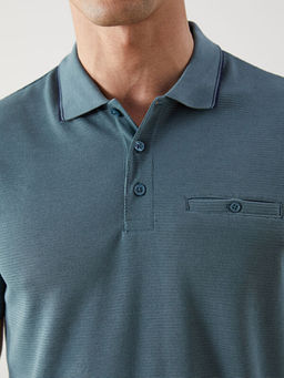 Polo Yaka K?sa Kollu Erkek Dokulu Ti??rt