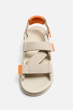 TECHNICAL STRAP SANDALS - Zara фото 5
