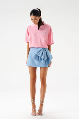 Юбка Annete А1427 А-силуэт деним мини  фото 8