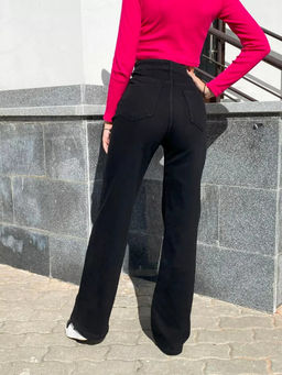 Джинсы женские трубы на флисе Уценка, Артикул: 107416 - Liketon фото 2