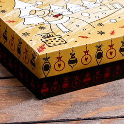 Подарочная коробка сборная Новогодний подарок, 21 х 15 х 5,7 см - UPAK LAND фото 15