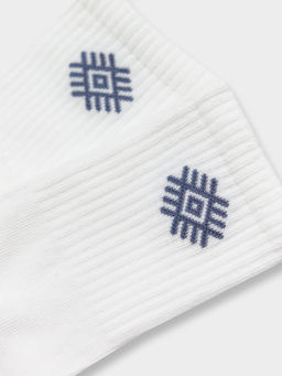 Цена за 5 пар! Носки детские белые с рисунком в виде орнамента - Mark formelle фото 5