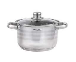 Кастрюля нерж. 3,5 л "Kelli", арт. KL-4293-20
