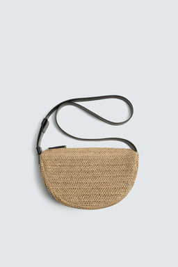 BOLSO DE HOMBRO TRENZADO / Blanco Crudo