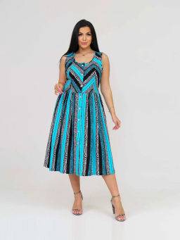 Сарафан женский, цвет черный синий