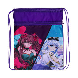 Мешок для обуви с карманом 420 х 340 мм, Calligrata МСО-7С, (мягкий полиэстер, плотность 210D) Аниме  фото 6