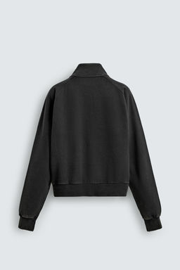 SUDADERA RELAXED FIT LAVADO / Antracita oscuro - Zara фото 8