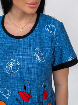 Костюм женский, цвет черный синий