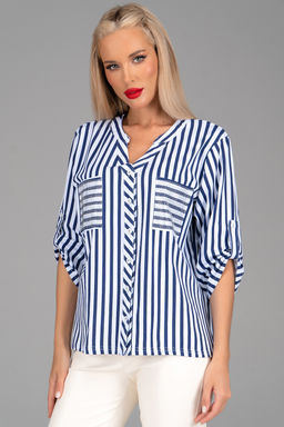 Рубашка Кристэль (полоска/стразы)