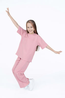 Костюм детский для девочки пыльная роза 7063 (122)