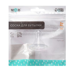 Соска на бутылочку M&B «Anti-colic-2», антиколиковая, классическое горло, от 3 мес., средний поток