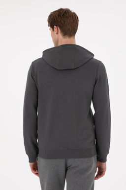 Мужской вязаный кардиган антрацитового цвета Неожиданная скидка в корзине - U.s. polo assn фото 5