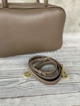 Женская кожаная сумка бочонок 1003 Хаки