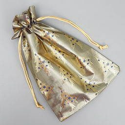 Цена за 5 шт. Мешочек подарочный парча «Новогодняя ночь», 16×24 см ± 1.5 см