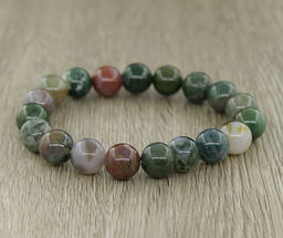 Яшма зеленая (Мадагаскар) 10мм, браслет Классика длина 17см - Agat77 фото 2