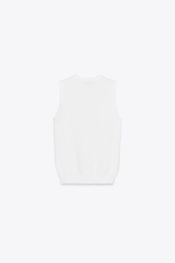 SLEEVELESS KNIT TOP - Zara фото 25