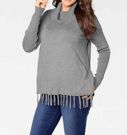 Пуловер, серый - Patrizia dini фото 7