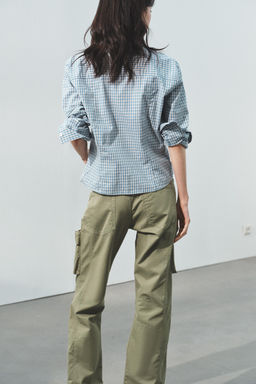 OVERSIZE STRIPED POPLIN SHIRT - Zara фото 21