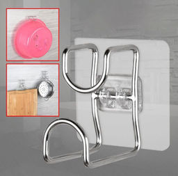 Крючок для ванной с двойной фиксацией, 1 шт.