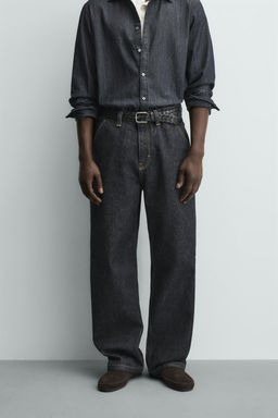 EMBROIDERED HEART DENIM CHINO TROUSERS - Zara фото 14