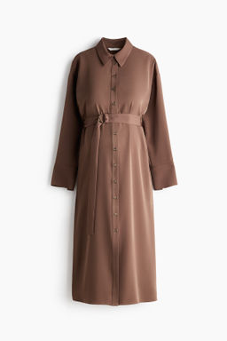 Vestido camisero con cintur?n
