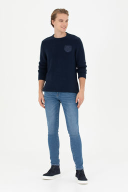 Мужской темно-синий свитер - U.s. polo assn фото 10