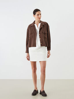 G?mlek Yaka Oversize Kad?n Ceket