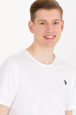Футболка U.S. Polo Assn базовая белая из хлопка