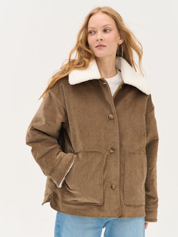 Куртка вельветовая "Беж" женская