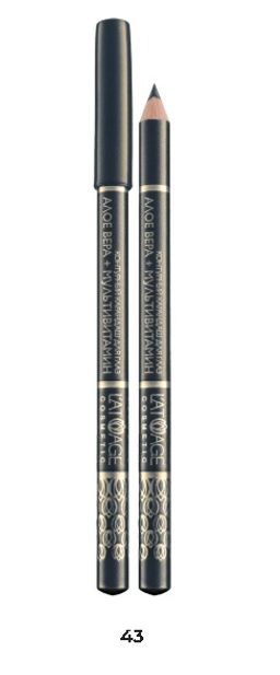 Latuage Контурный карандаш для глаз №43 серо-чёрный