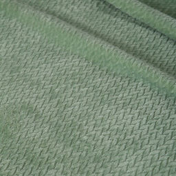 Покрывало Колетта 180х200см, зелёный, велсофт 270г/м, 100% полиэстер - Атра фото 4