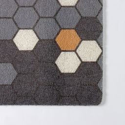 Коврик придверный Доляна «Гамма», грязезащитный, вырезной, 50×80 см, серый